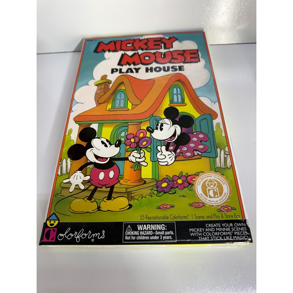 Mickey Mouse Play House Colorforms Retro Replay Edition 55 Pieces Disney Toy